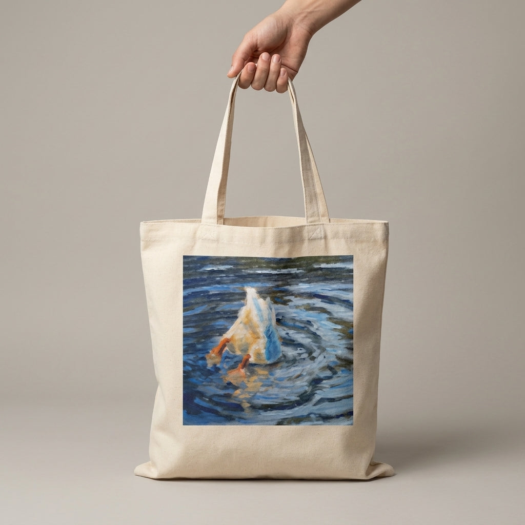 Duck butt tote bag