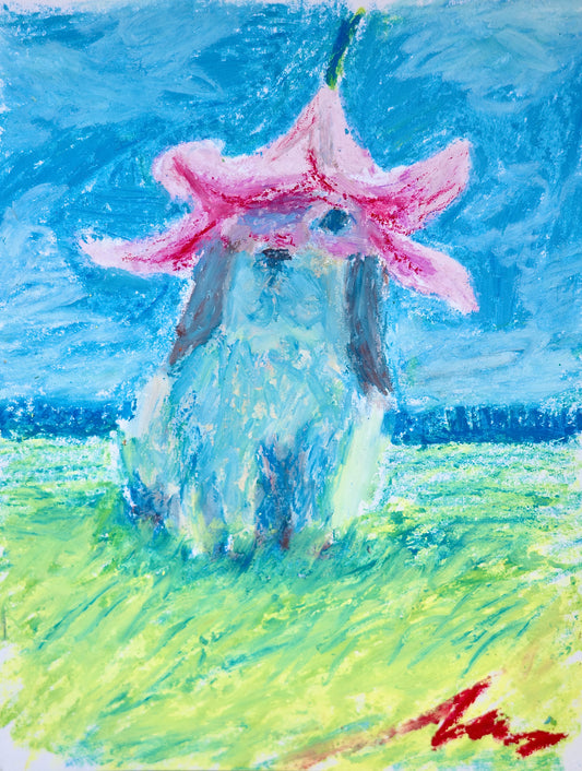 Bunny with flower