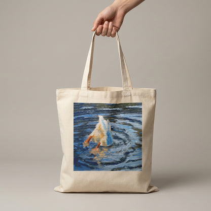Duck butt tote bag
