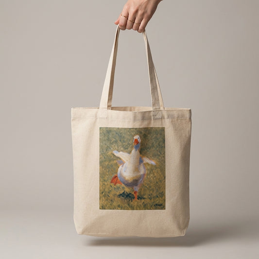 Goose chase tote bag