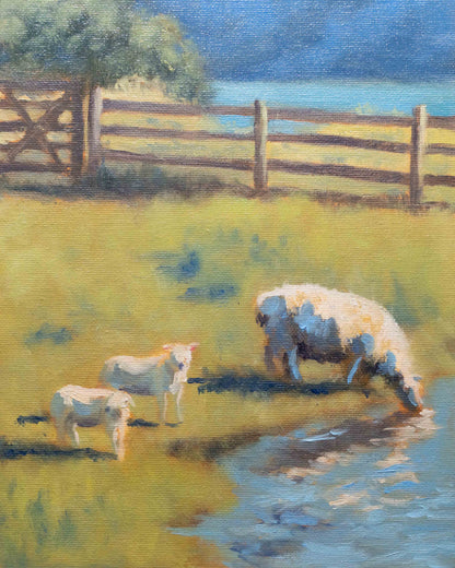 Family of sheep print