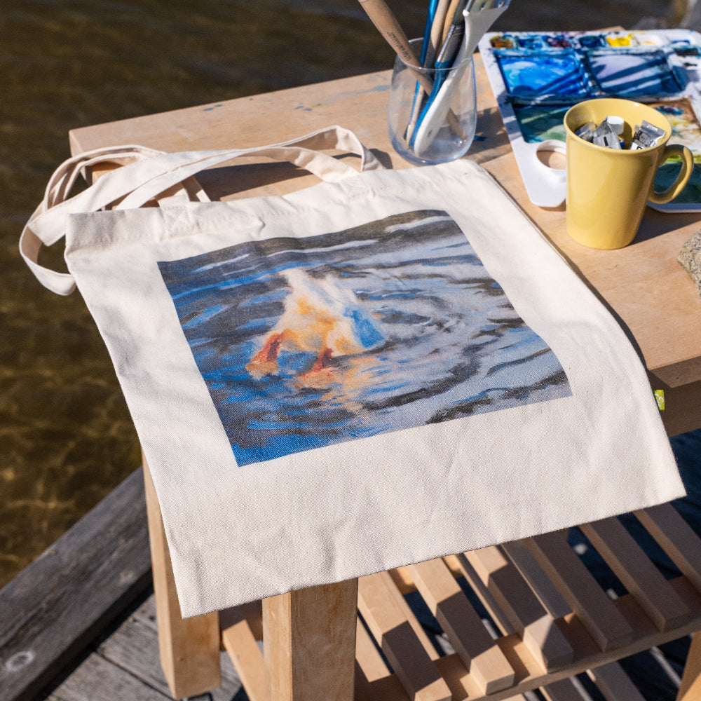 Duck butt tote bag