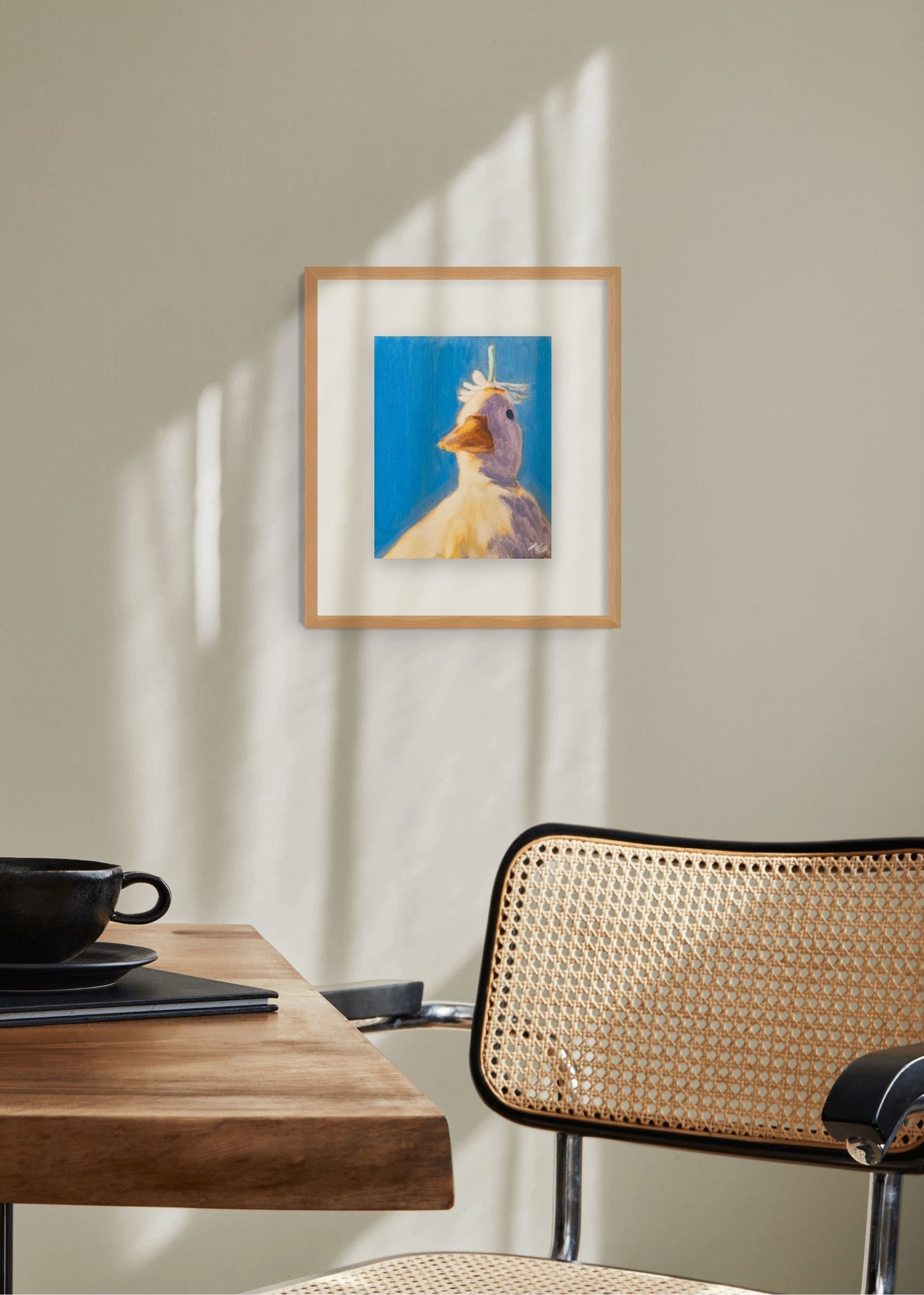 Duck under flower print