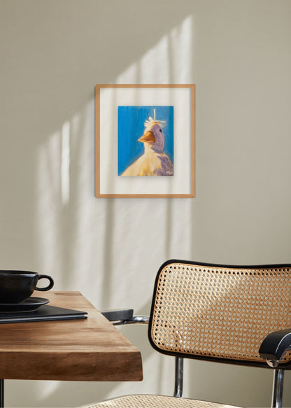 Duck under flower print
