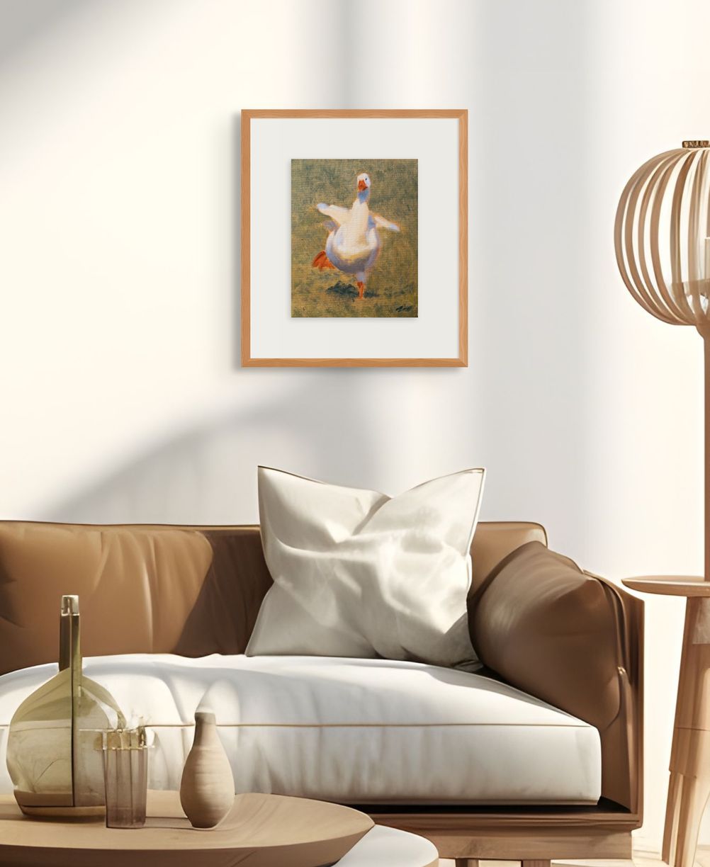 Goose chase print